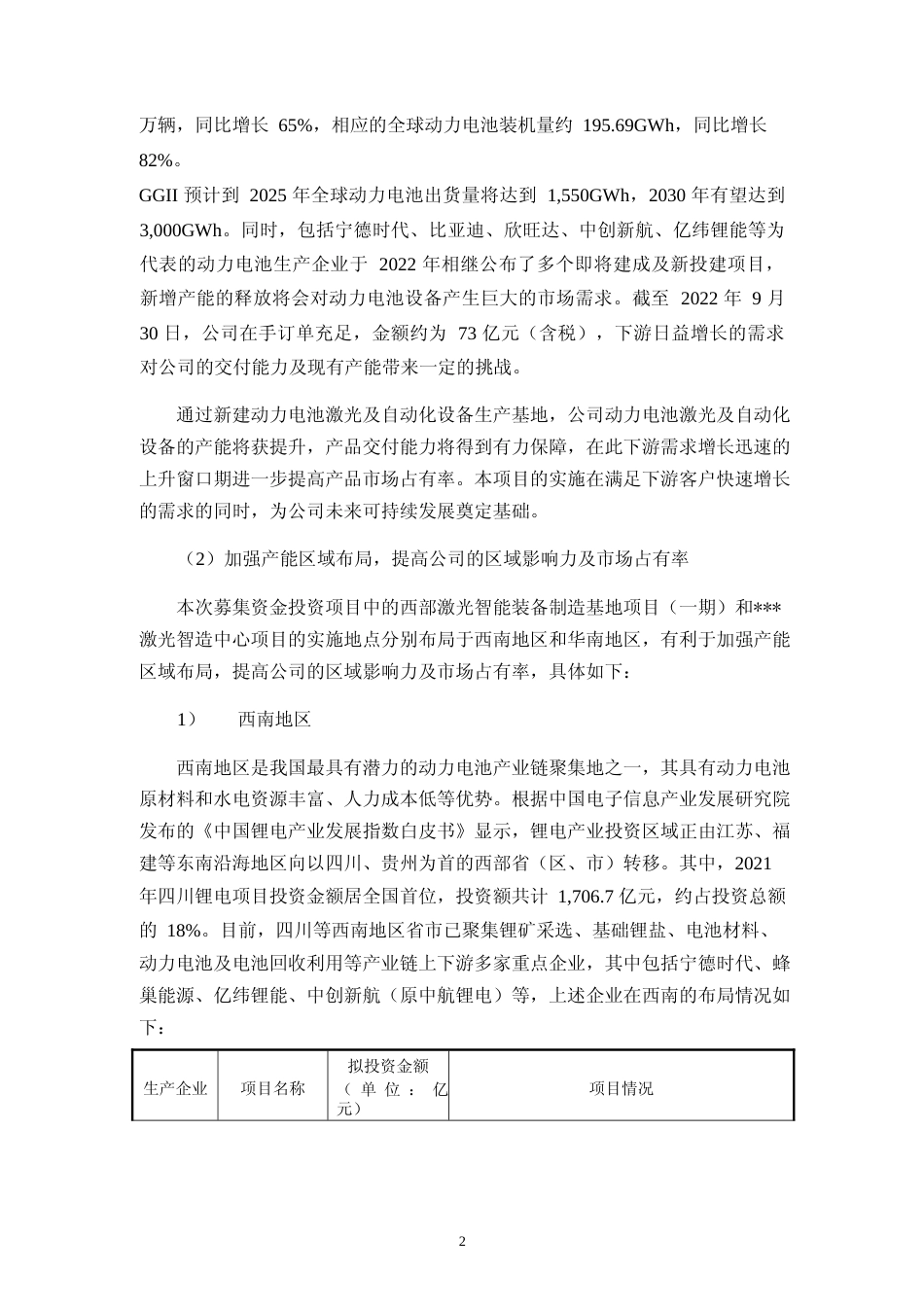 2022年度西部激光智能装备制造基地项目、激光智造中心项目可行性分析报告（修订稿）_第3页