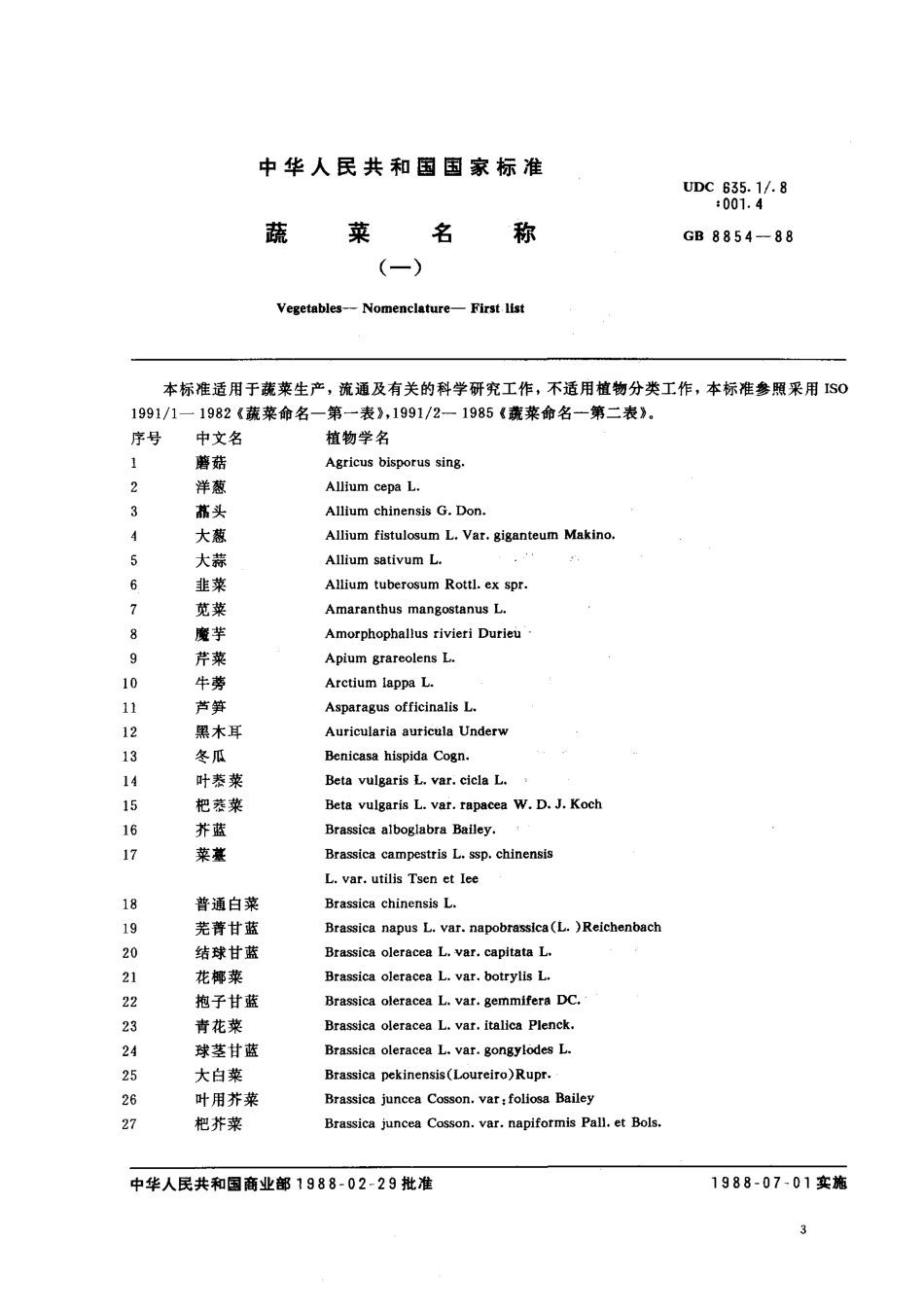 GB_T 8854-1988 蔬菜名称（一）_第1页