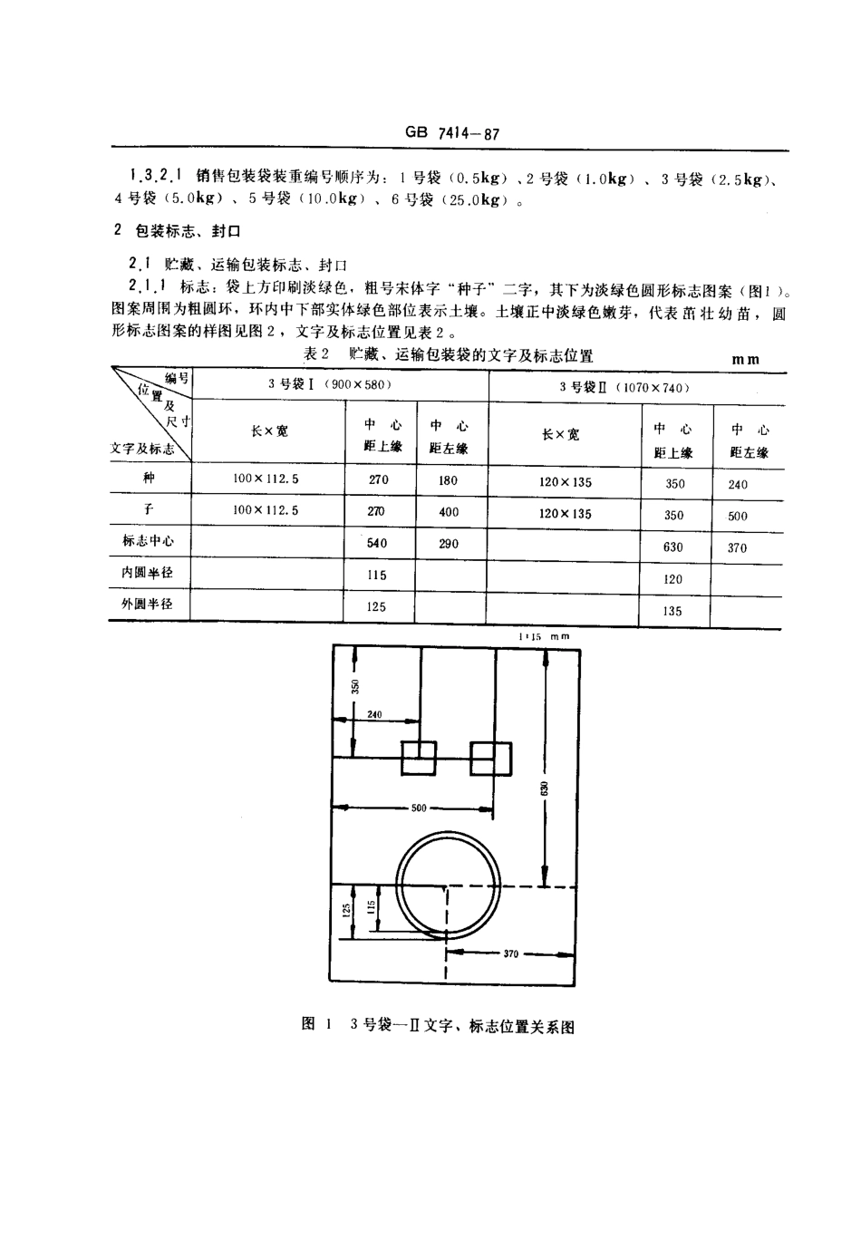 GB_T 7414-1987 主要农作物种子包装_第2页