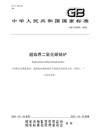 [GBT国标] 20_WD_2021002769_超临界二氧化碳锅炉