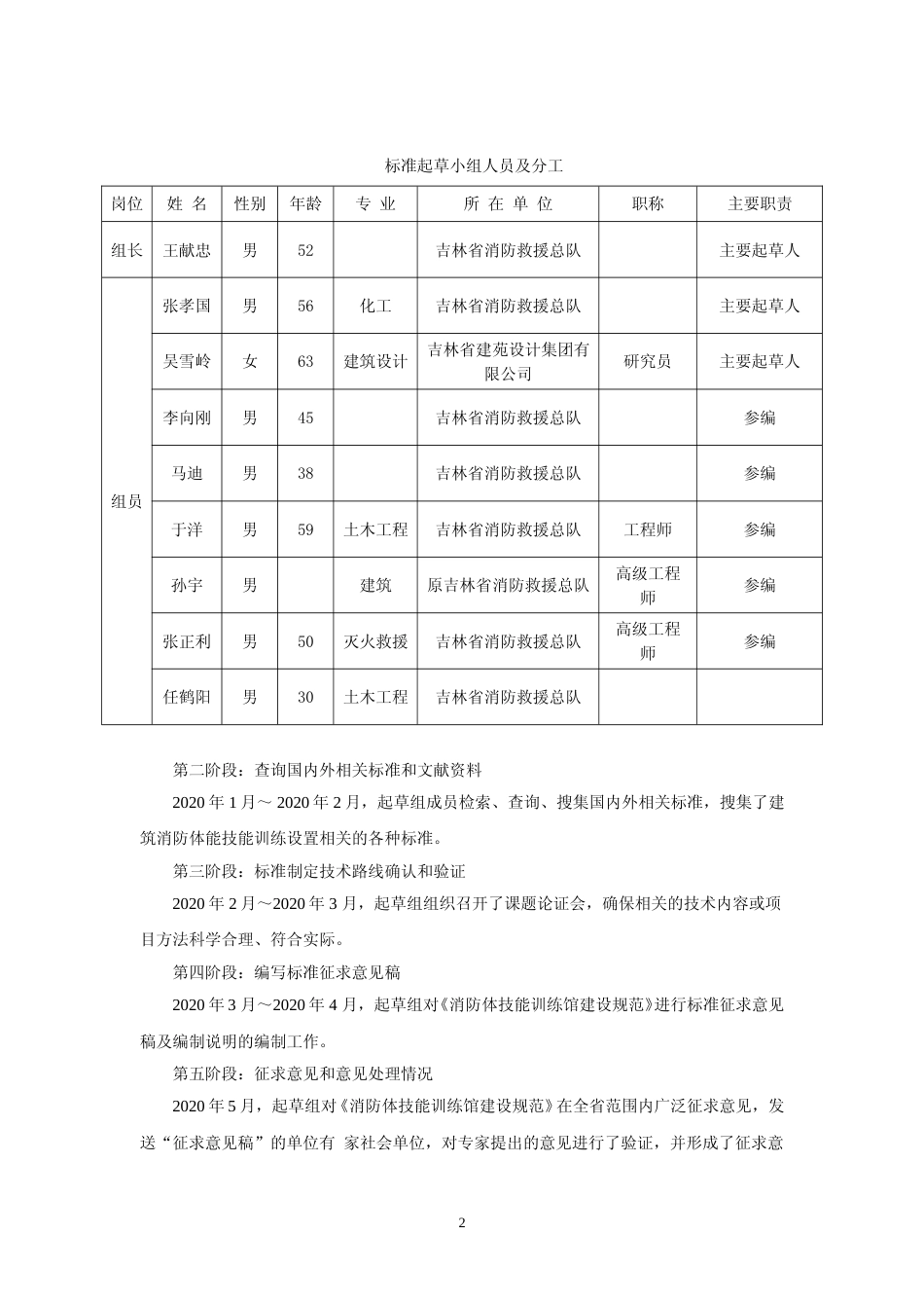 [地方标准] 消防体技能训练馆建设规范编制说明_第2页