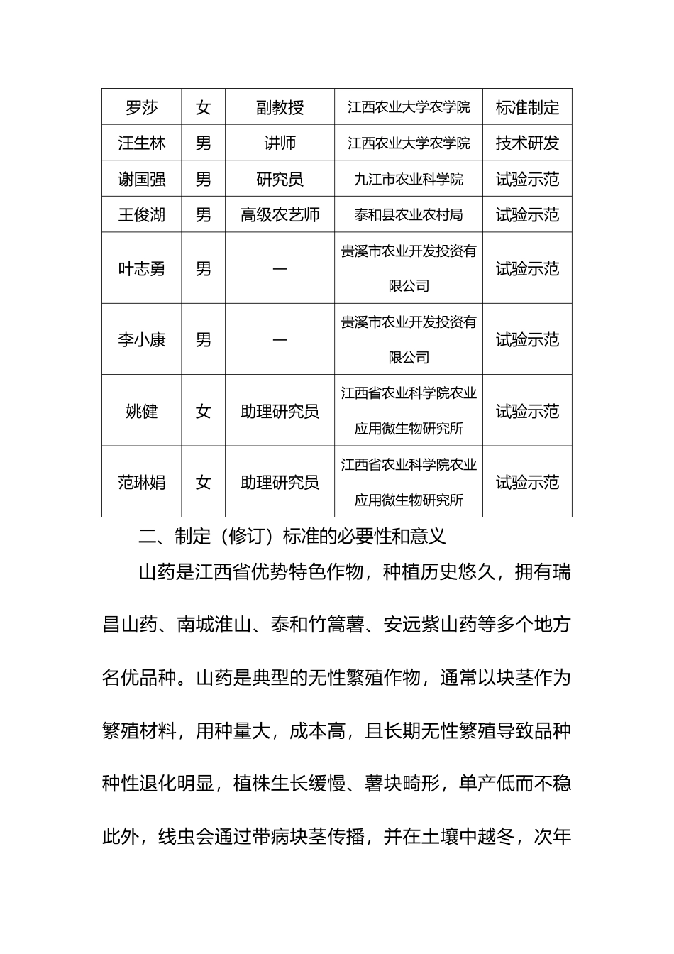 [地方标准] 编制说明—《山药扦插繁种技术规程》_第2页