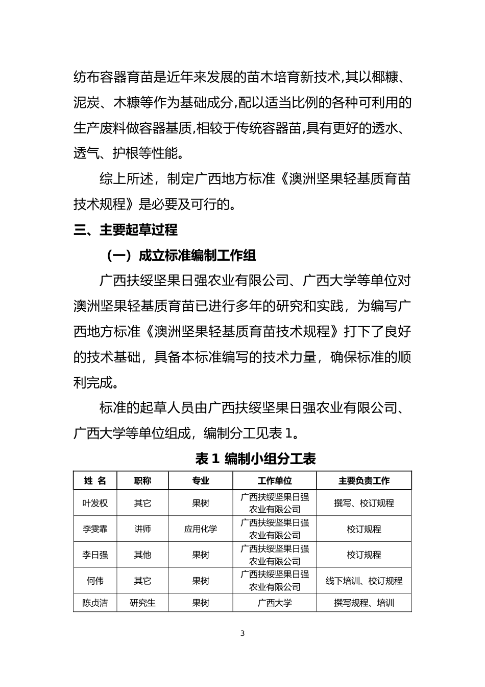 [地方标准] 广西地方标准《澳洲坚果轻基质育苗技术规程》（征求意见稿）编制说明_第3页