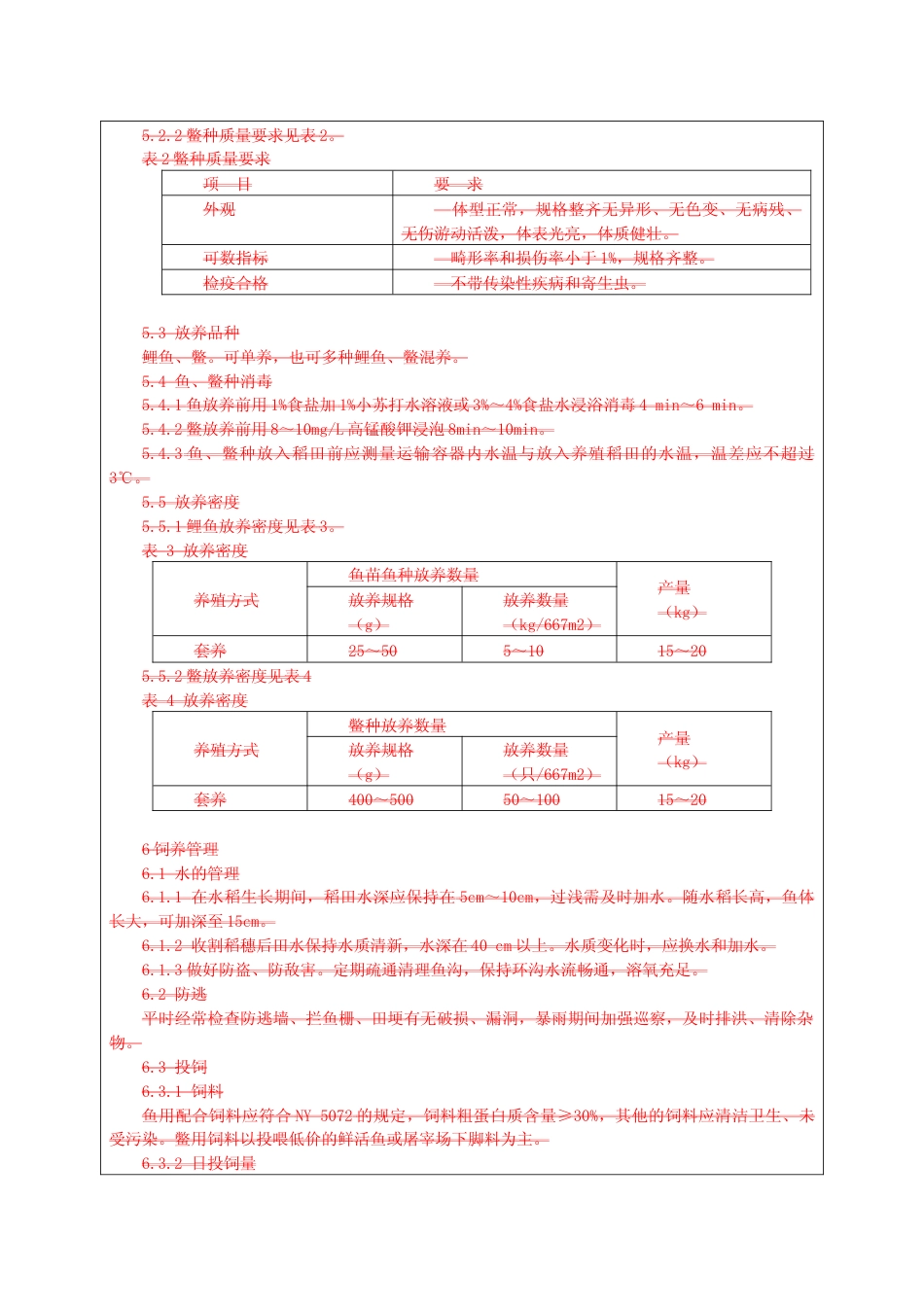 [地方标准] 稻-鱼-鳖综合种养技术规范 审查意见表_第3页