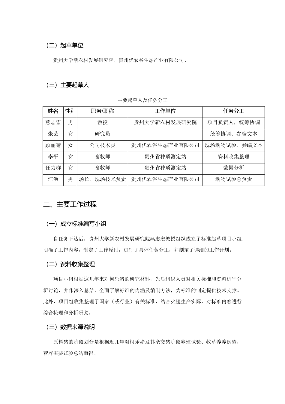 [地方标准] 《盘县火腿 原料猪生态养殖技术规程》编制说明（征求意见稿）_第2页