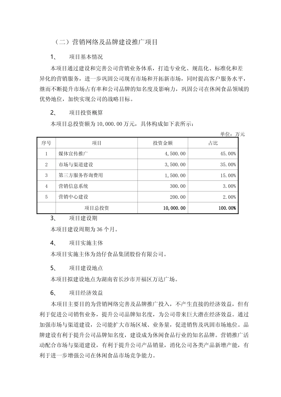 2022年度 湘卤风味休闲食品智能生产项目、营销网络及品牌建设推广项目、新一代风味休闲食品研发中心项目可行性分析报告_第3页