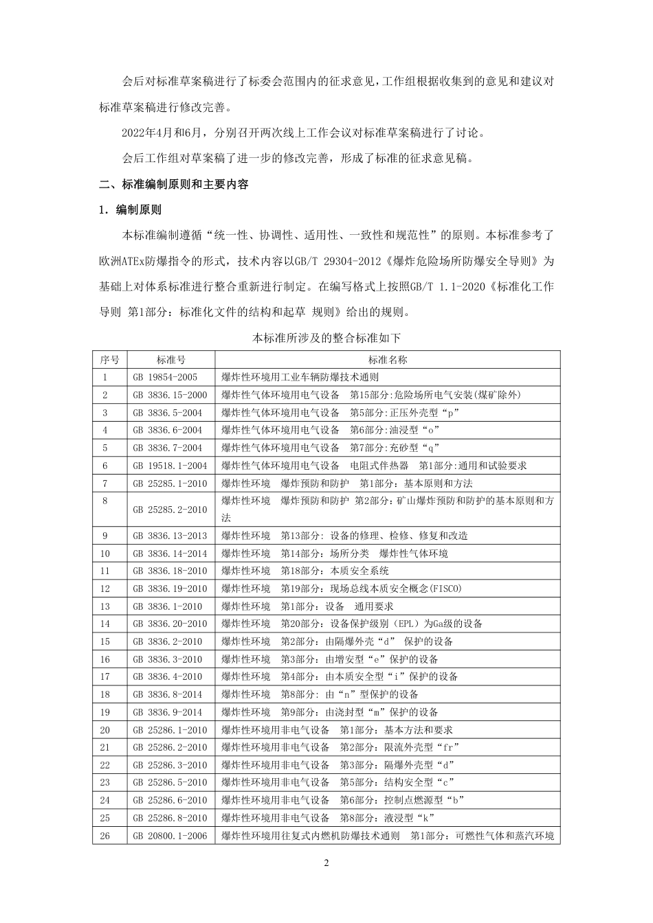 爆炸性环境设备防爆技术规范 - 编制说明_第2页