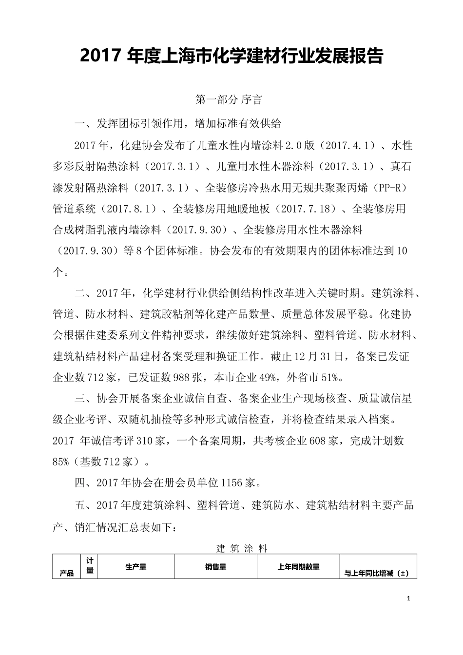 2017年度上海市化学建材行业发展报告_第1页