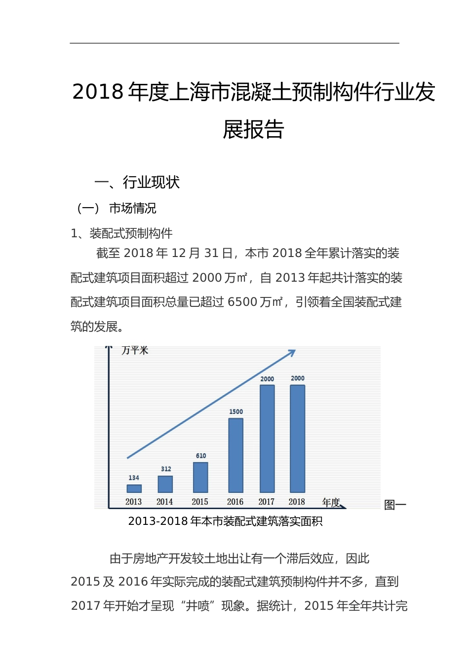 2018年度上海市混凝土预制构件行业发展报告_第1页