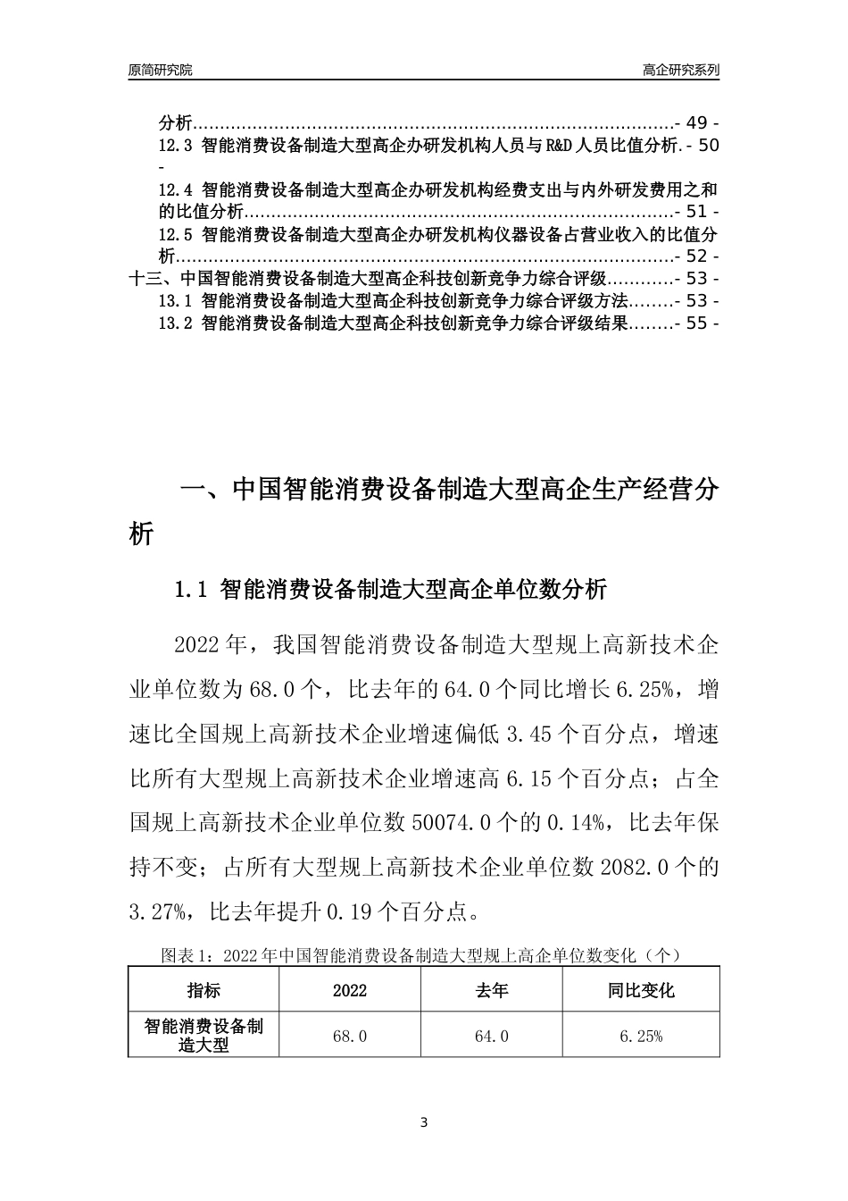 [高企年报]2022年中国智能消费设备制造大型高企科技创新能力及竞争力评级分析报告_第3页