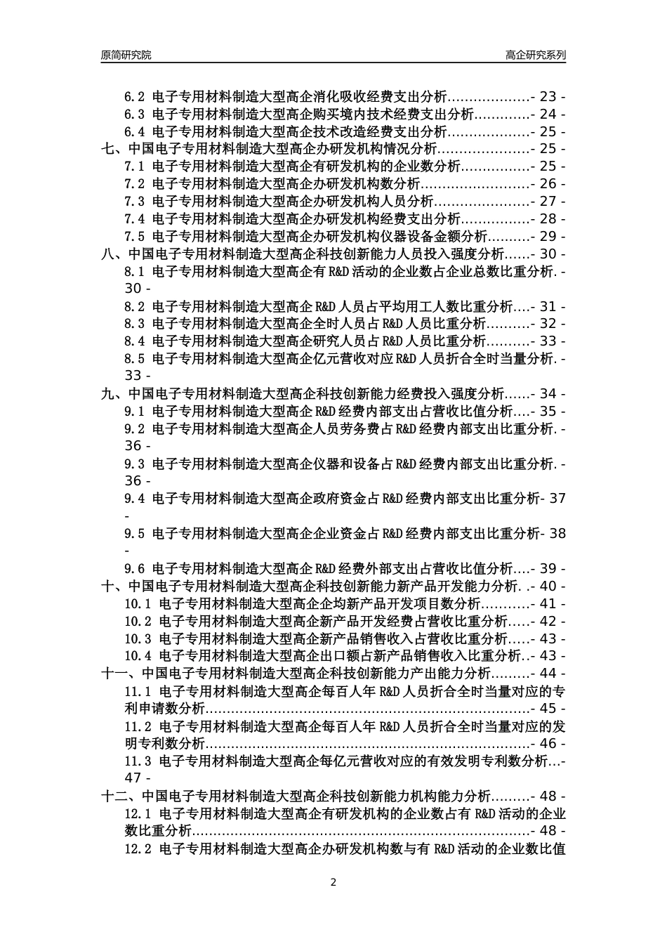 [高企年报]2022年中国电子专用材料制造大型高企科技创新能力及竞争力评级分析报告_第2页