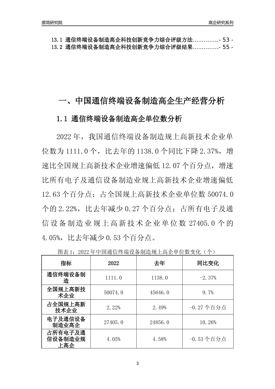 [高企年报]2022年中国通信终端设备制造高企科技创新能力及竞争力评级分析报告_第3页