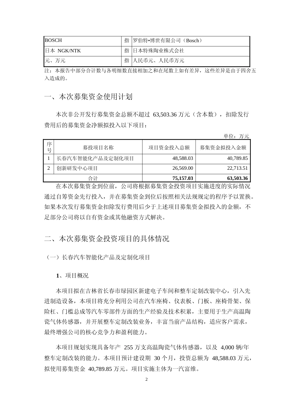 2021长春汽车智能化产品及定制化项目、创新研发中心项目可行性分析报告_第2页