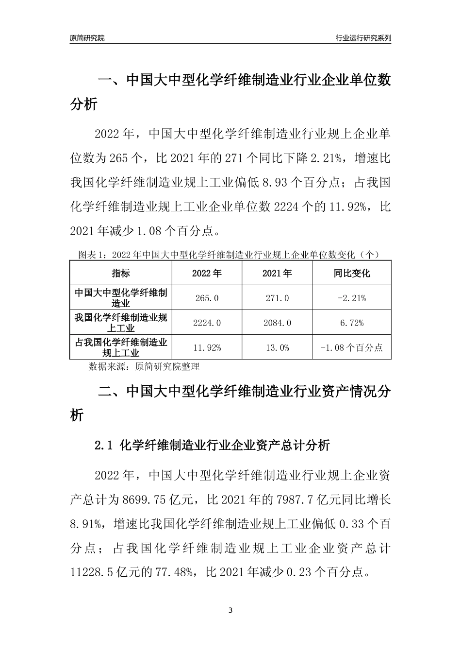 [行业年报]2022年中国大中型化学纤维制造业行业运行分析报告_第3页