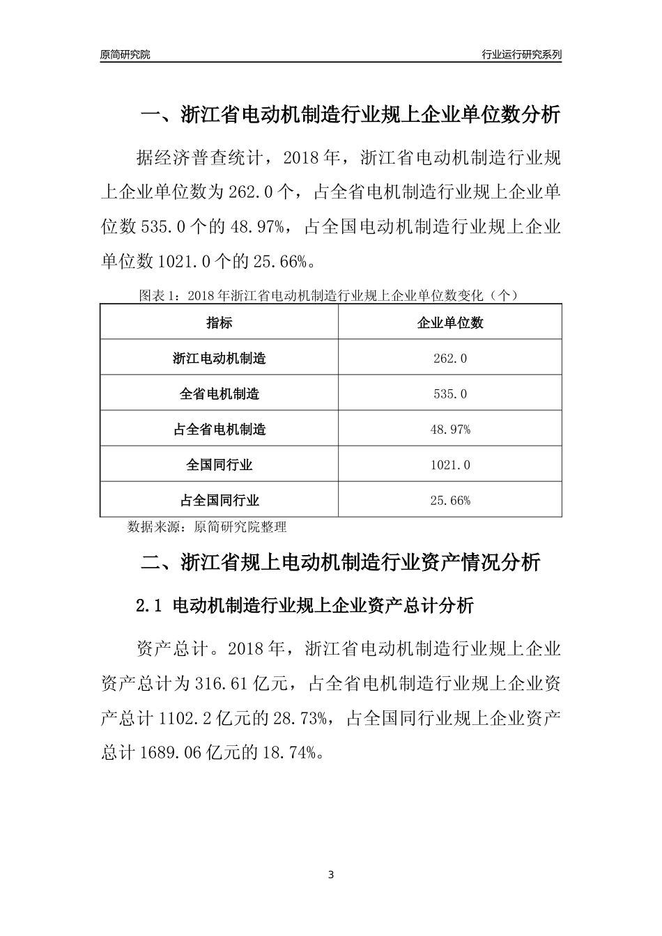 [行业年报]2018年浙江省规模以上电动机制造行业运行及竞争力评级分析报告_第3页