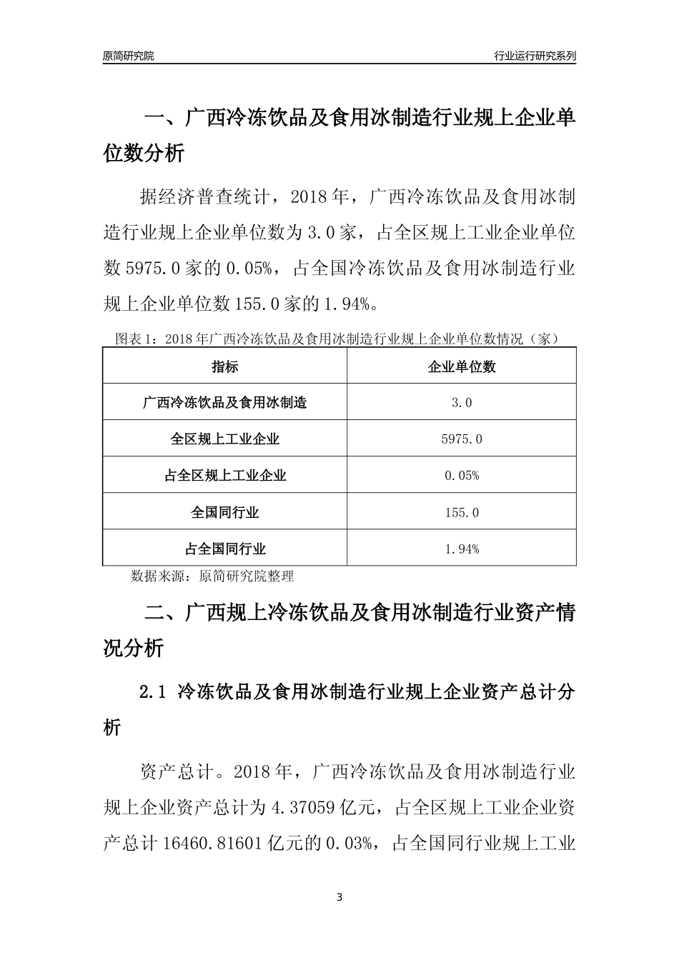 [行业年报]2018年广西规模以上冷冻饮品及食用冰制造行业运行及竞争力评级分析报告_第3页