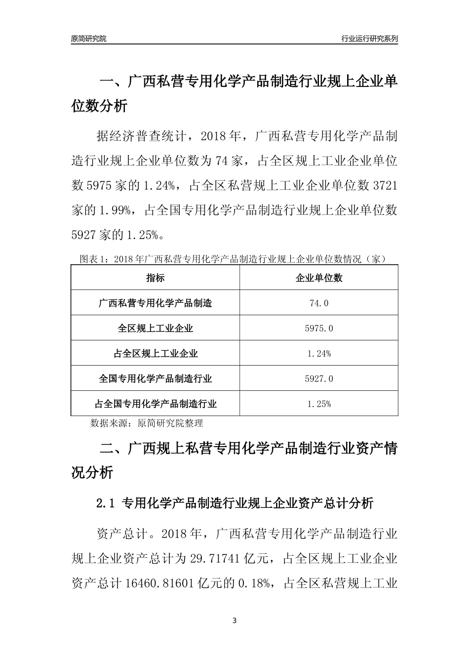 [行业年报]2018年广西规上私营专用化学产品制造行业运行及竞争力评级分析报告_第3页