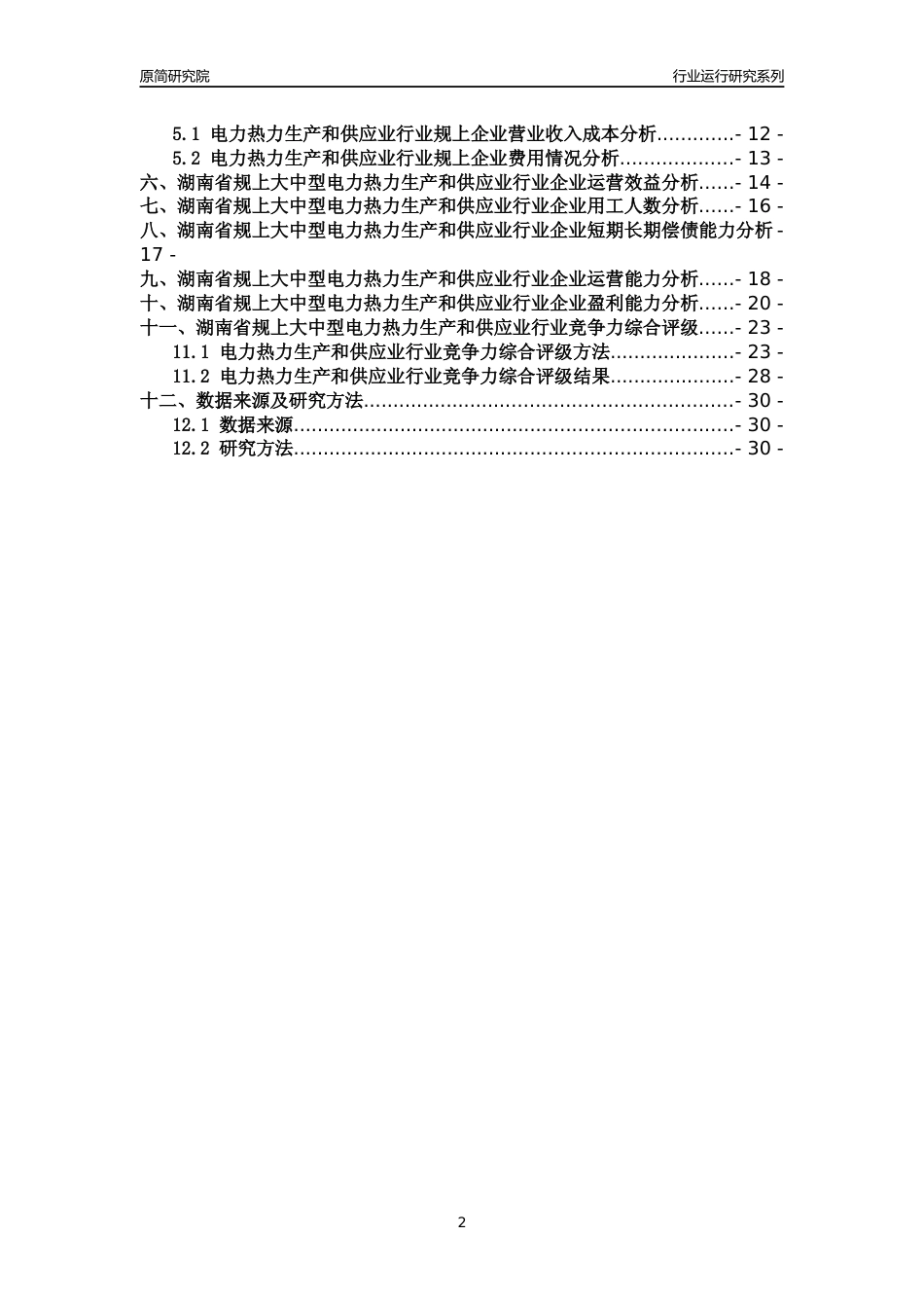 [行业年报]2018年湖南省规上大中型电力热力生产和供应业行业运行及竞争力评级分析报告_第2页
