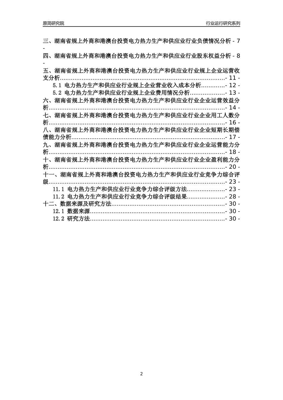 [行业年报]2018年湖南省规上外商和港澳台投资电力热力生产和供应业行业运行及竞争力评级分析报告_第2页