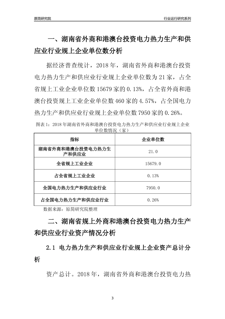 [行业年报]2018年湖南省规上外商和港澳台投资电力热力生产和供应业行业运行及竞争力评级分析报告_第3页