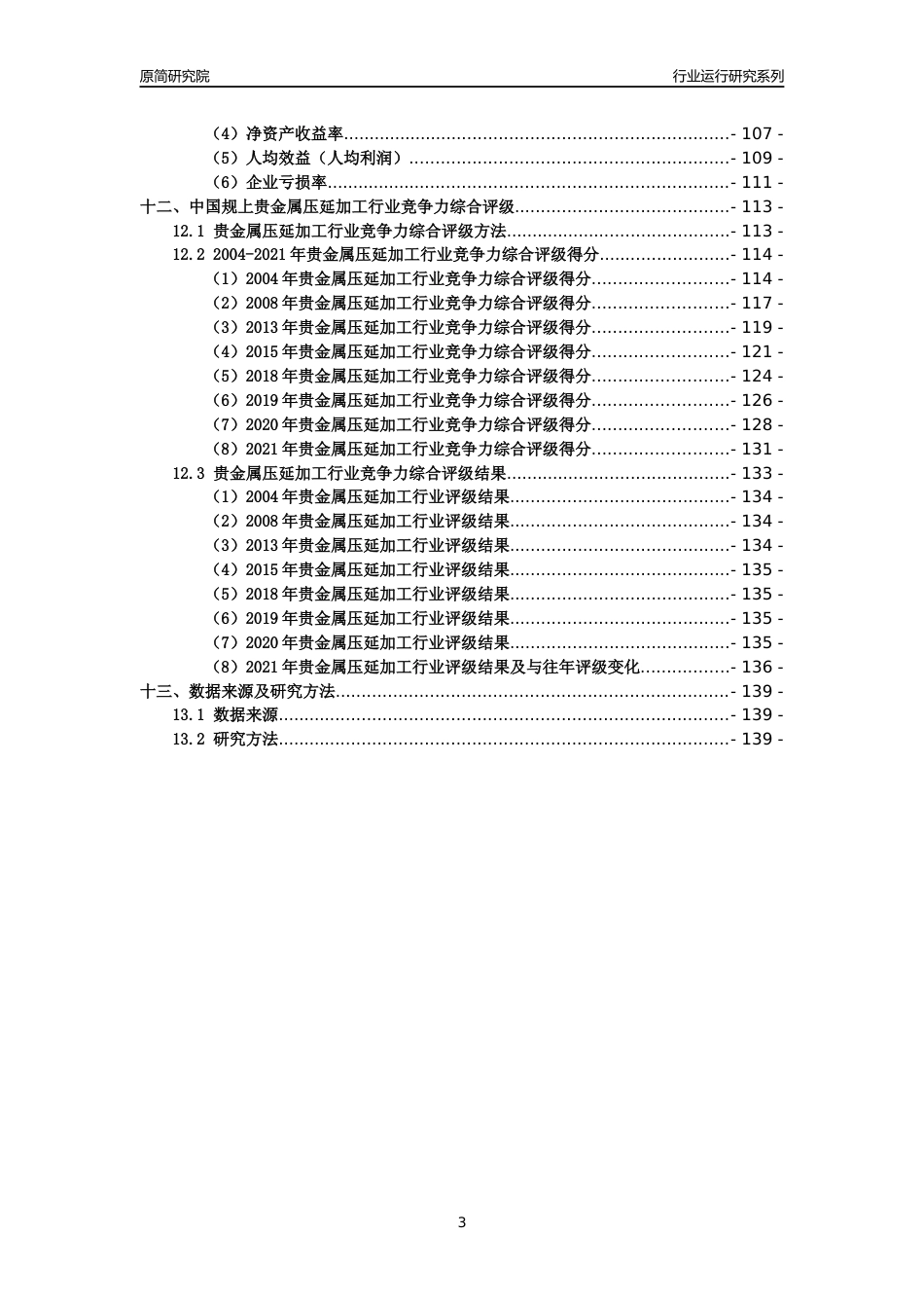 [工业变迁]2004-2021年中国规上贵金属压延加工行业运行及竞争力评级分析报告_第3页
