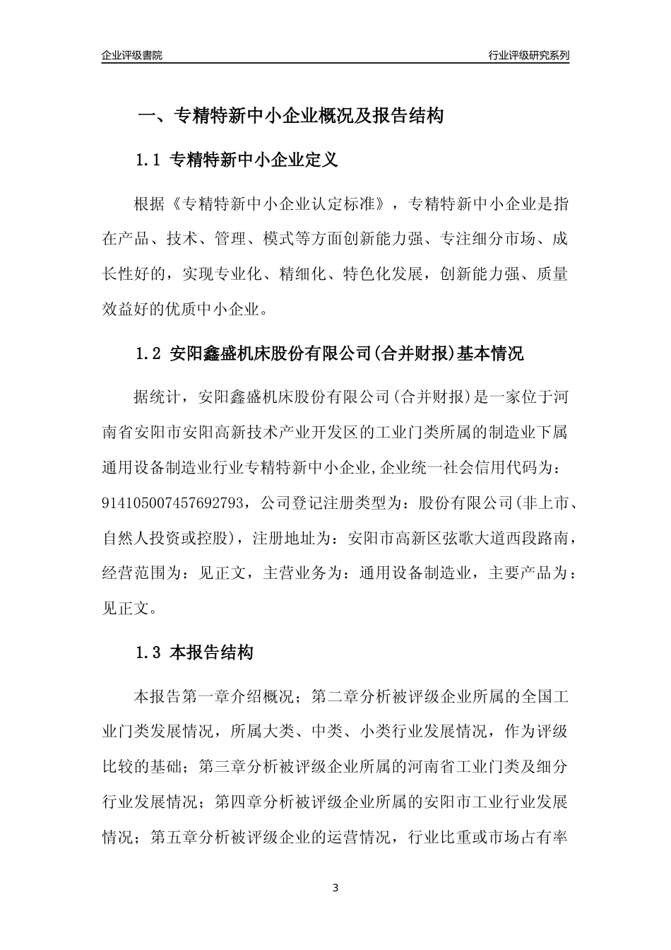 [专精特新]2022年安阳鑫盛机床股份有限公司(合并财报)行业竞争力评级分析报告(2023版)_第3页