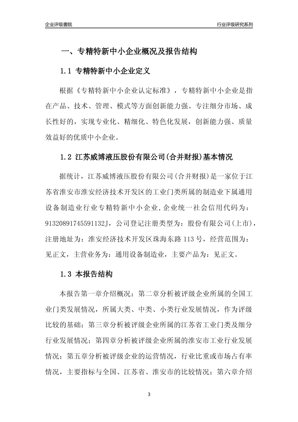 [专精特新]2022年江苏威博液压股份有限公司(合并财报)行业竞争力评级分析报告(2023版)_第3页