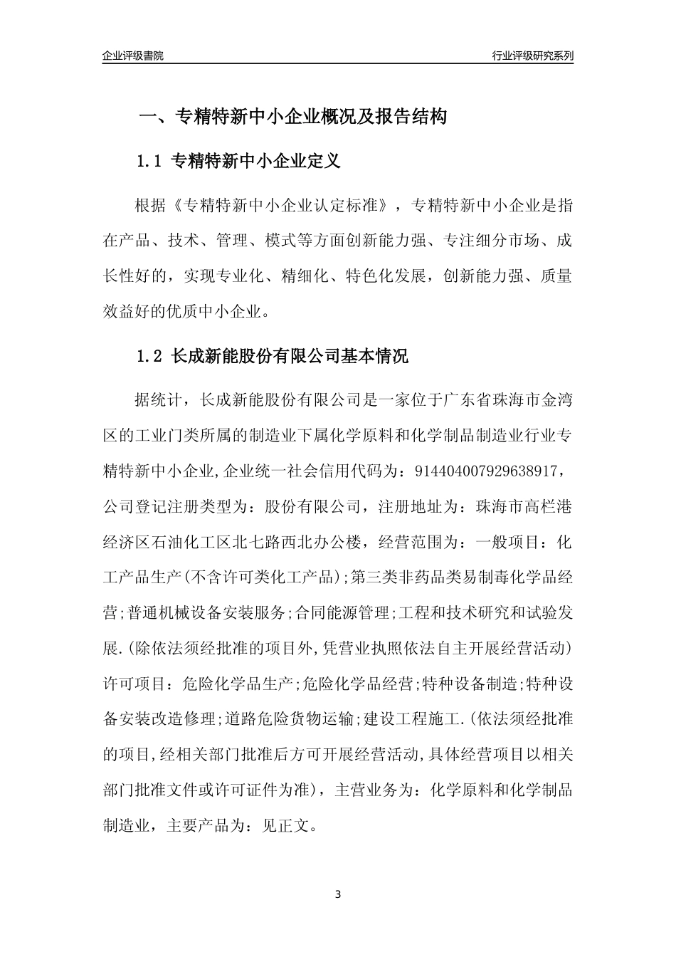 [专精特新]长成新能股份有限公司行业竞争力评级分析报告(2023版)_第3页