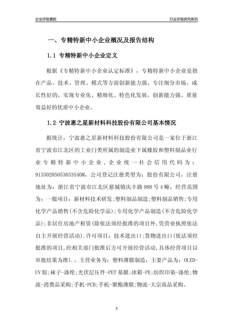 [专精特新]宁波惠之星新材料科技股份有限公司行业竞争力评级分析报告(2023版)_第3页