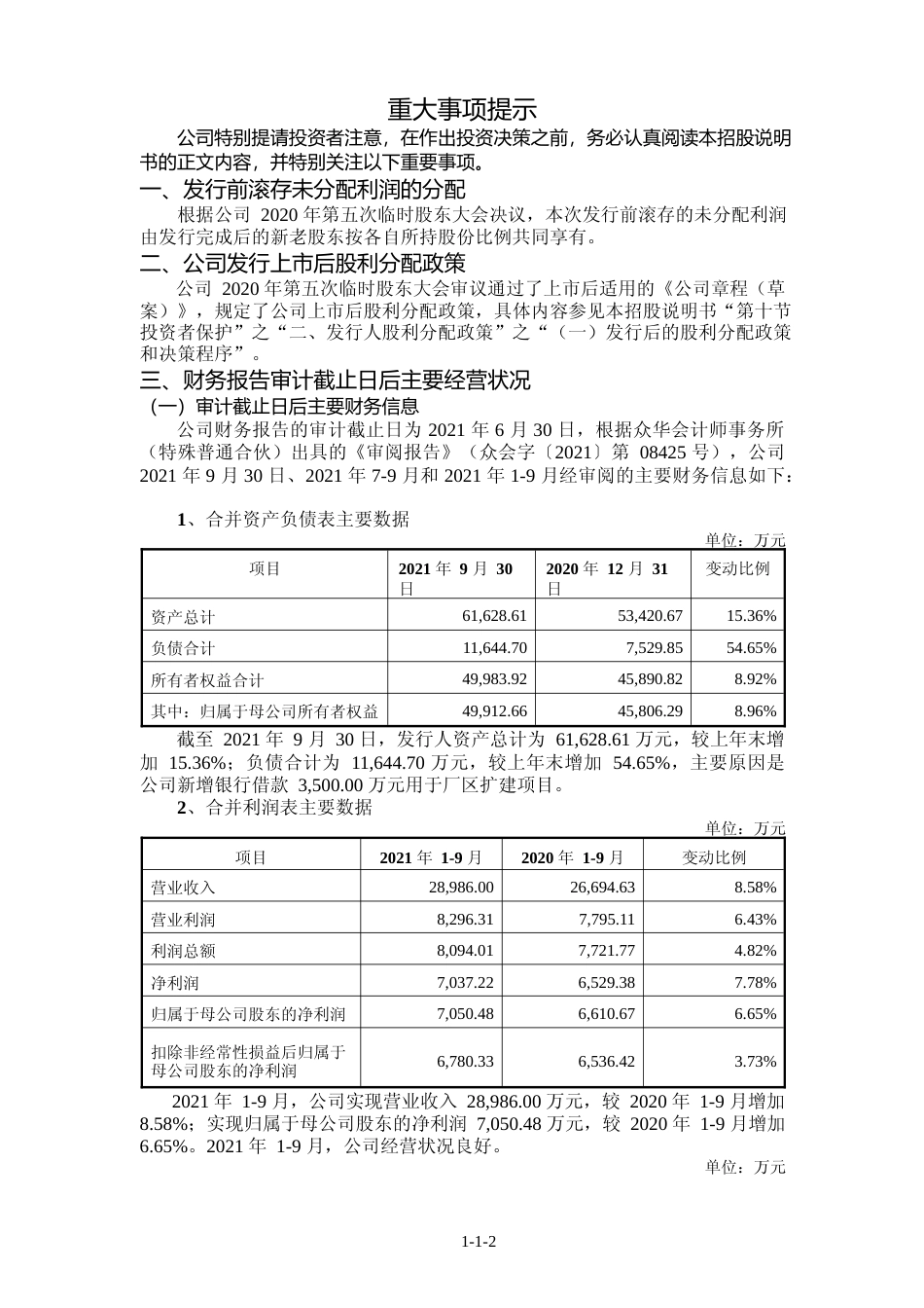 IPO招股书_ 诚达药业：诚达药业首次公开发行股票并在创业板上市招股说明书_第3页