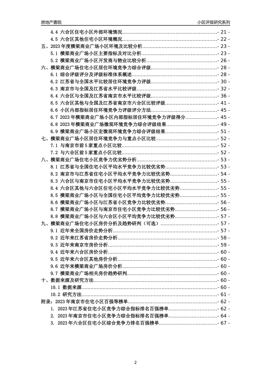[小区点评]横梁商业广场(南京市六合区)小区居住环境竞争力评级及房价趋势分析报告(2024版)_第2页