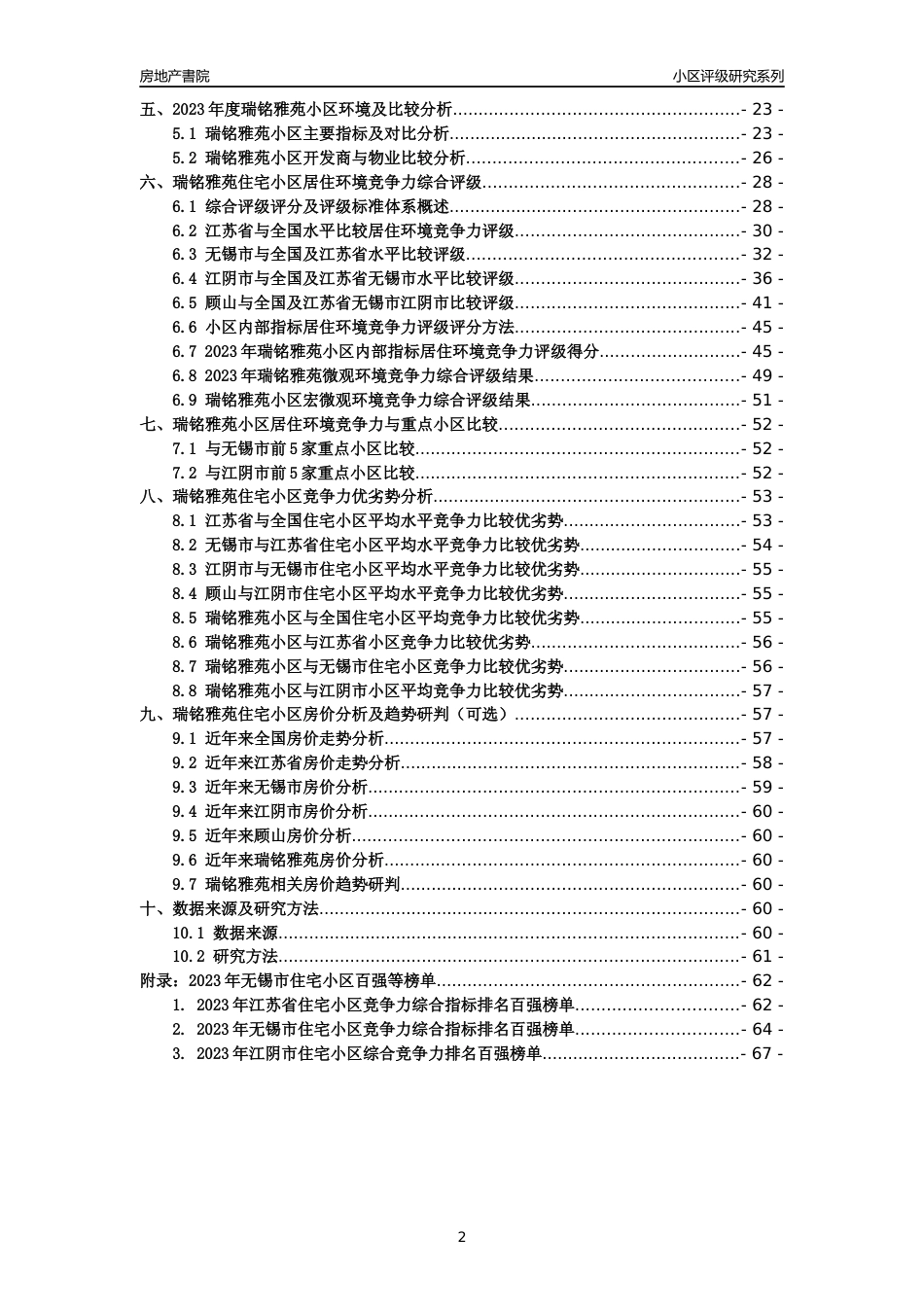 [小区点评]瑞铭雅苑(无锡市江阴市)小区居住环境竞争力评级及房价趋势分析报告(2024版)_第2页