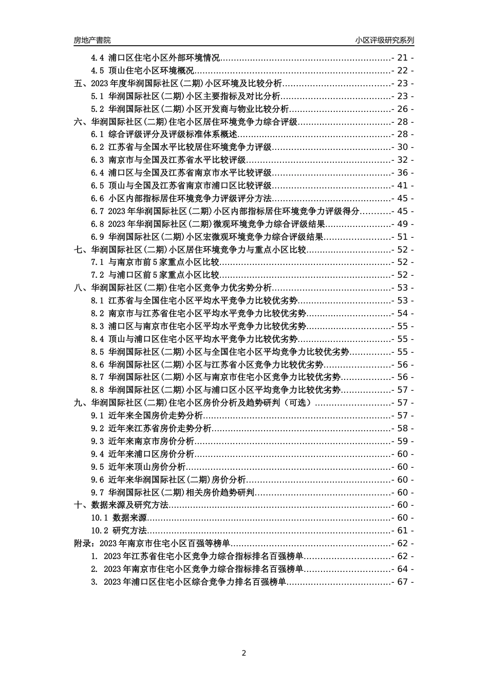[小区点评]华润国际社区(二期)(南京市浦口区)小区居住环境竞争力评级及房价趋势分析报告(2024版)_第2页