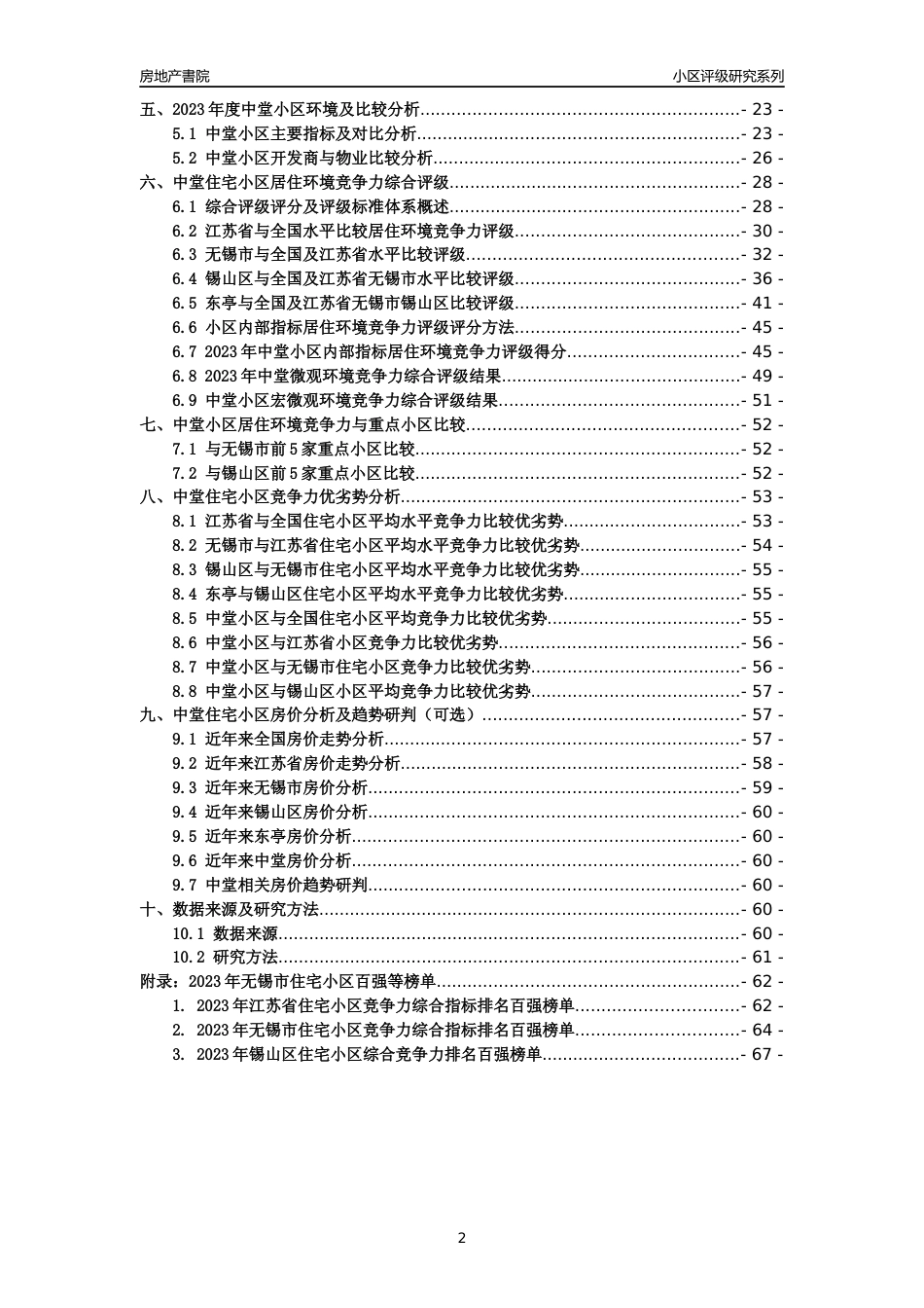 [小区点评]中堂(无锡市锡山区)小区居住环境竞争力评级及房价趋势分析报告(2024版)_第2页