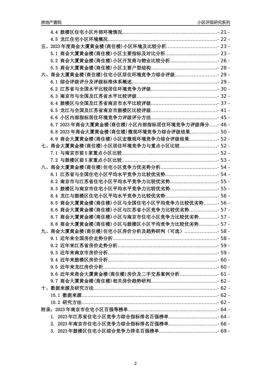 [小区点评]商会大厦黄金楼(商住楼)(南京市鼓楼区)小区居住环境竞争力评级及房价趋势分析报告(2024版)_第2页
