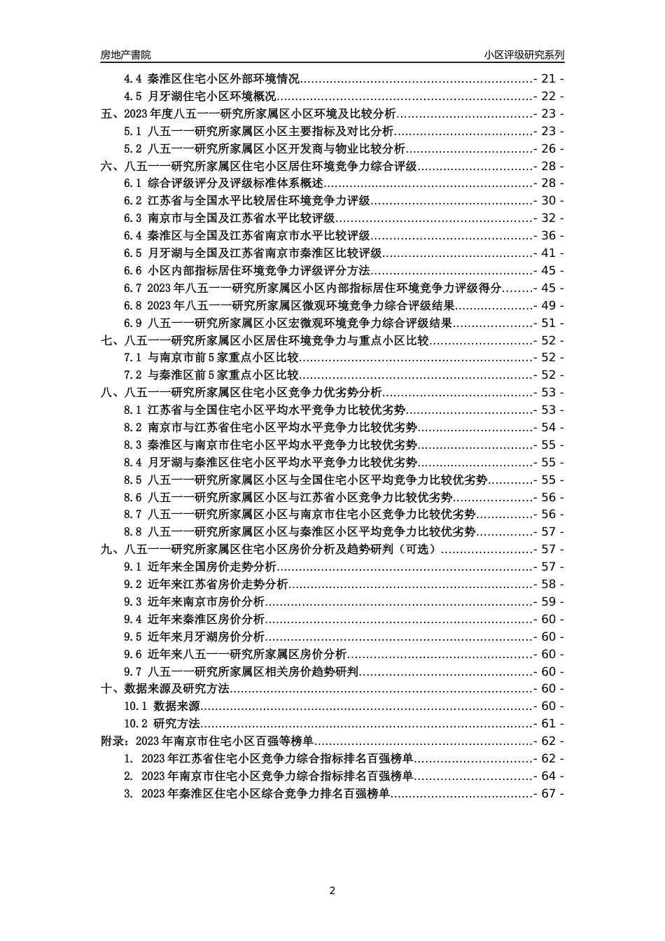 [小区点评]八五一一研究所家属区(南京市秦淮区)小区居住环境竞争力评级及房价趋势分析报告(2024版)_第2页