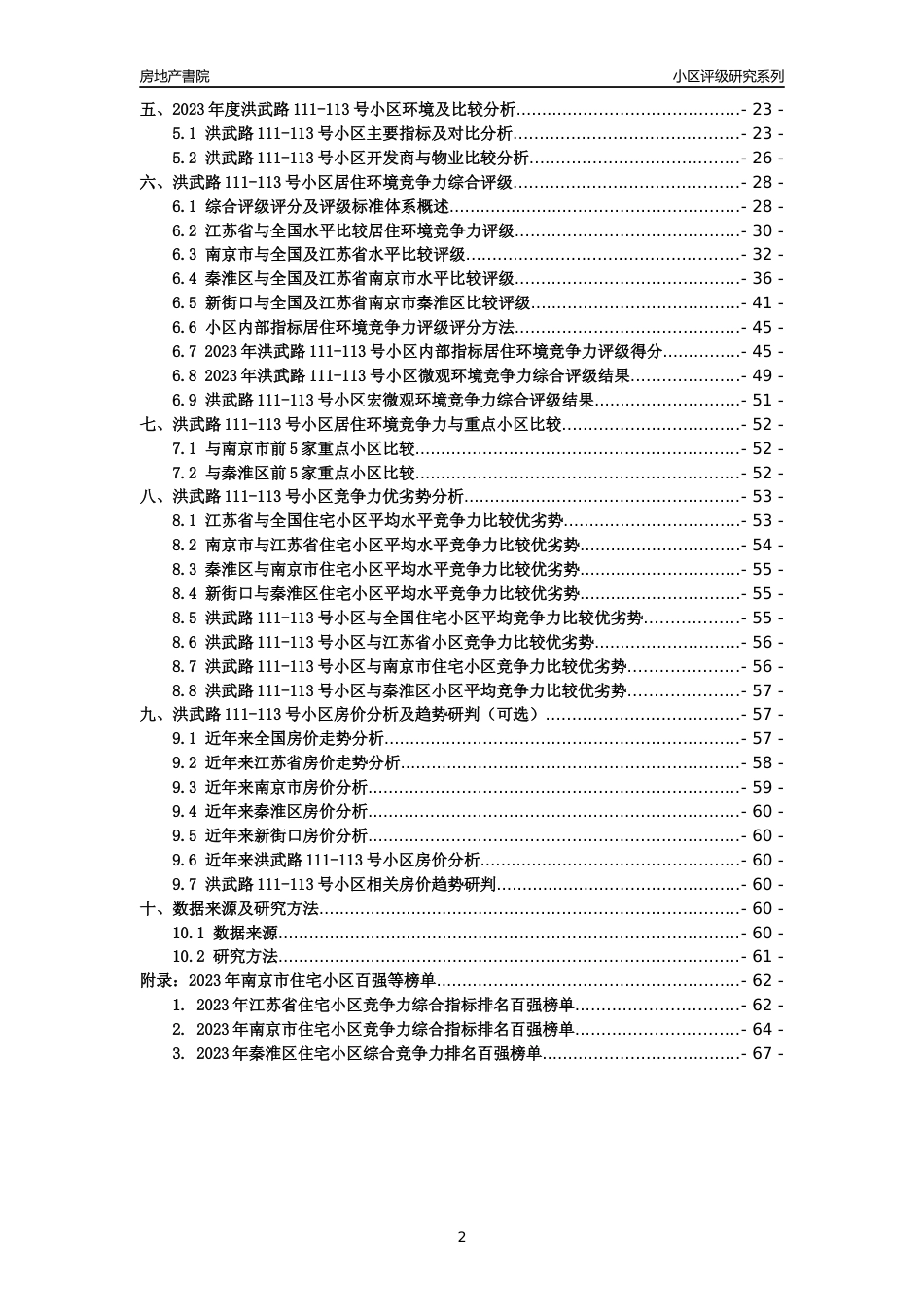 [小区点评]洪武路111-113号小区(南京市秦淮区)小区居住环境竞争力评级及房价趋势分析报告(2024版)_第2页