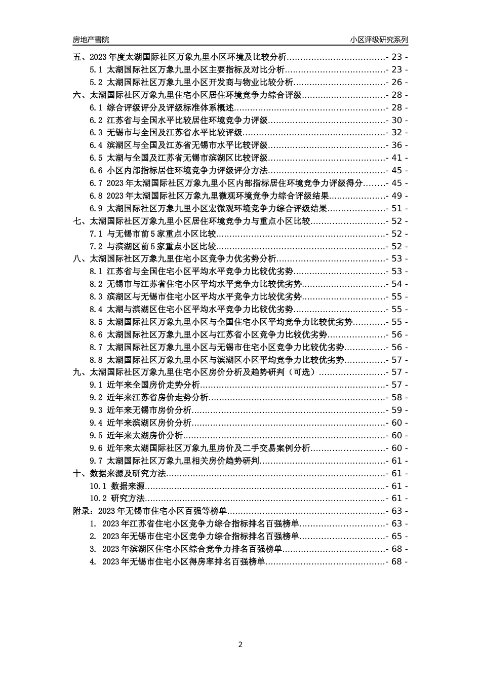 [小区点评]太湖国际社区万象九里(无锡市滨湖区)小区居住环境竞争力评级及房价趋势分析报告(2024版)_第2页