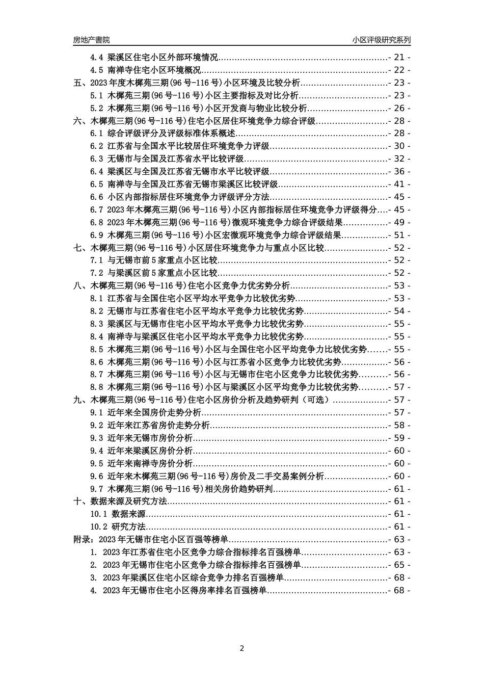 [小区点评]木樨苑三期(96号-116号)(无锡市梁溪区)小区居住环境竞争力评级及房价趋势分析报告(2024版)_第2页