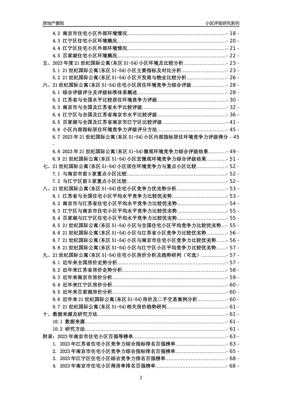 [小区点评]21世纪国际公寓(东区51-54)(南京市江宁区)小区居住环境竞争力评级及房价趋势分析报告(2024版)_第2页