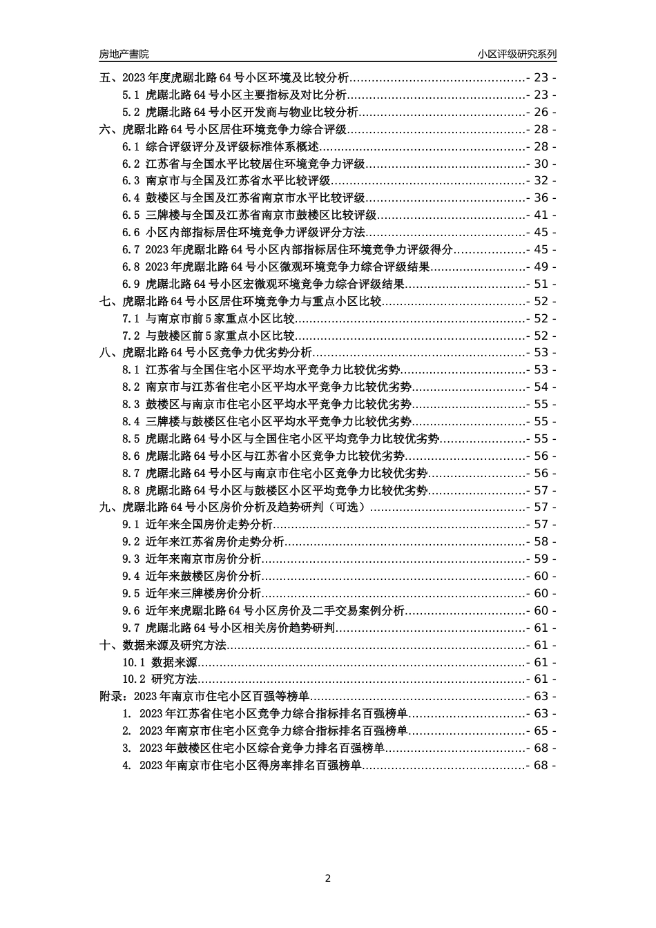 [小区点评]虎踞北路64号小区(南京市鼓楼区)小区居住环境竞争力评级及房价趋势分析报告(2024版)_第2页