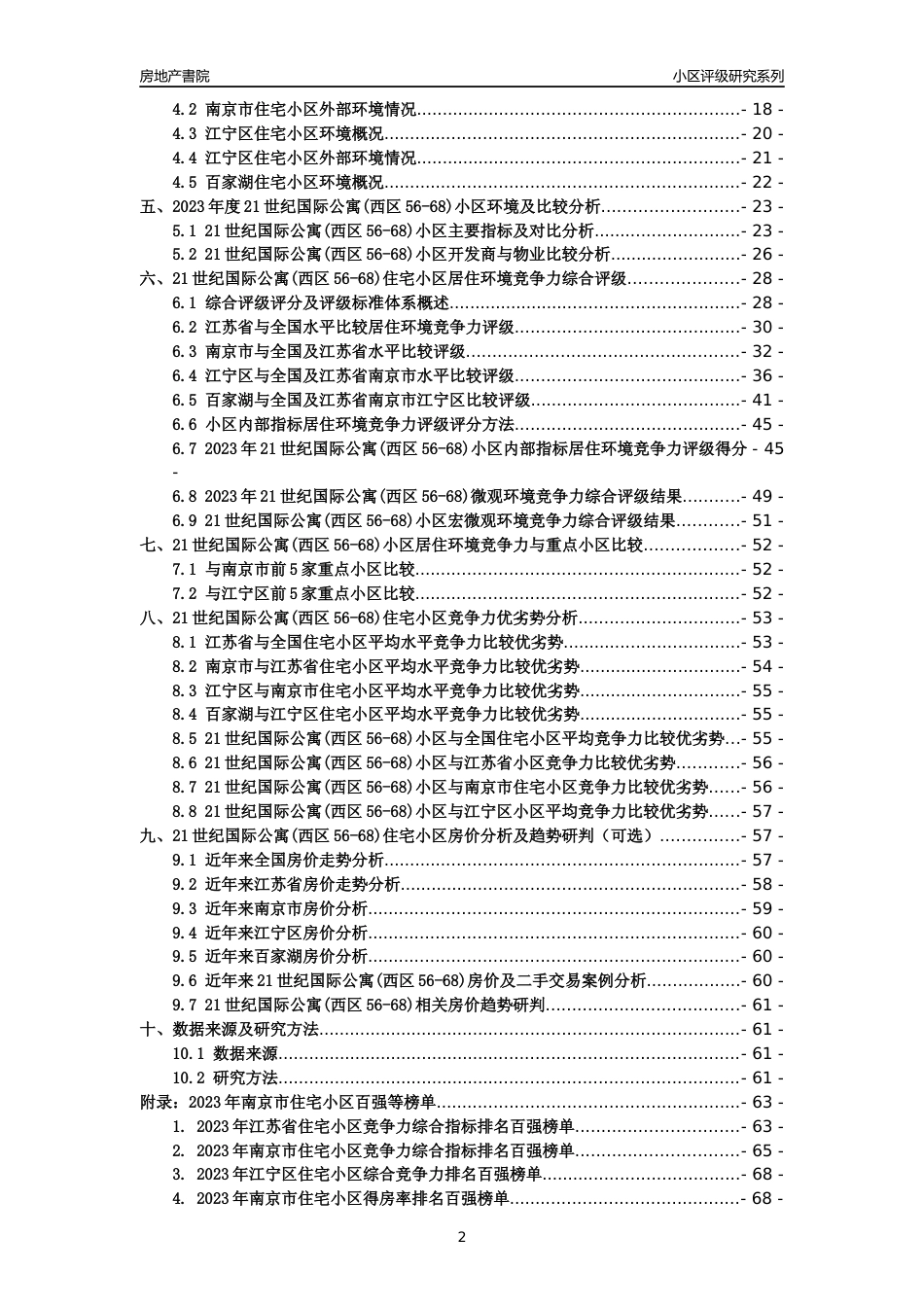 [小区点评]21世纪国际公寓(西区56-68)(南京市江宁区)小区居住环境竞争力评级及房价趋势分析报告(2024版)_第2页