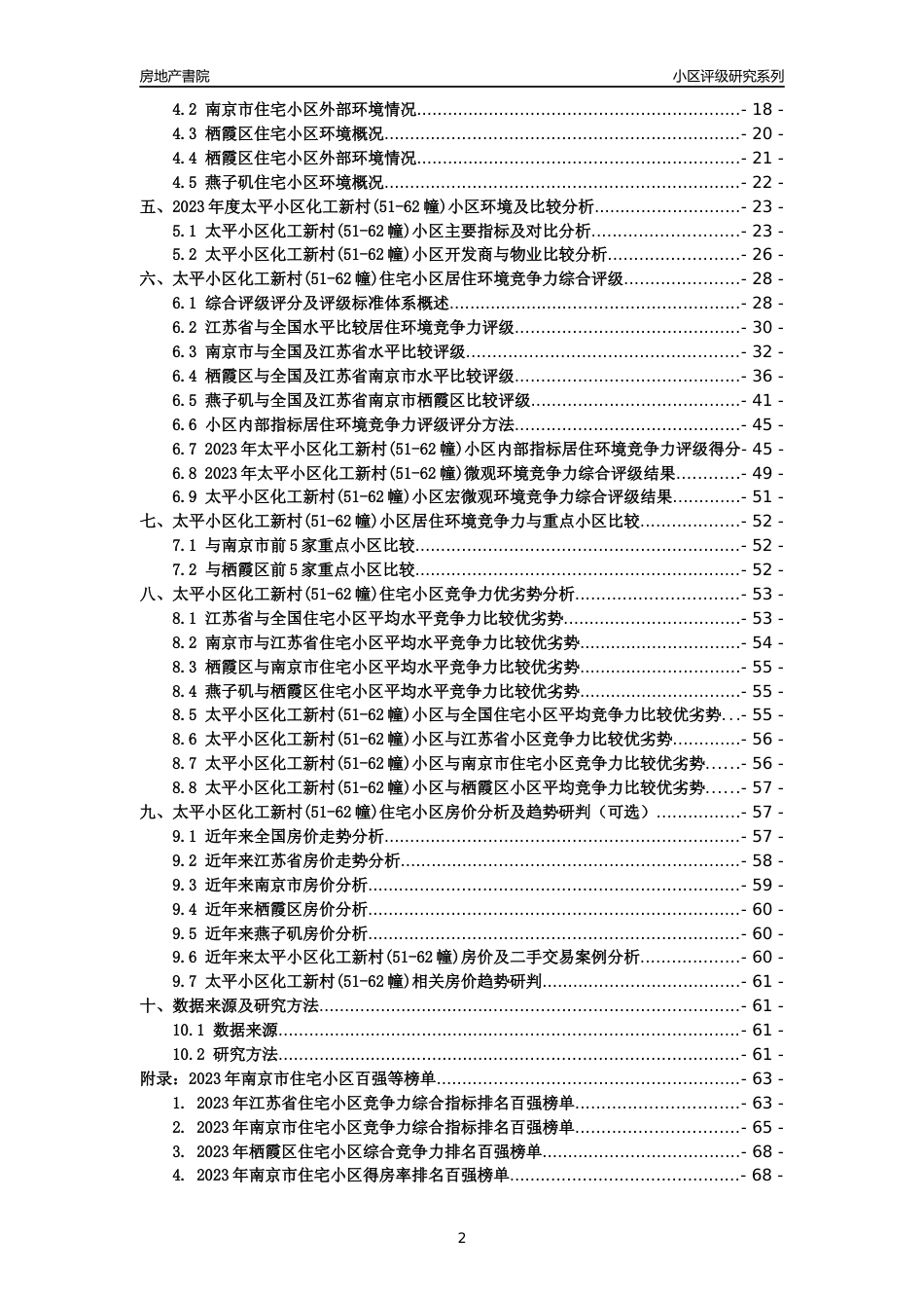 [小区点评]太平小区化工新村(51-62幢)(南京市栖霞区)小区居住环境竞争力评级及房价趋势分析报告(2024版)_第2页