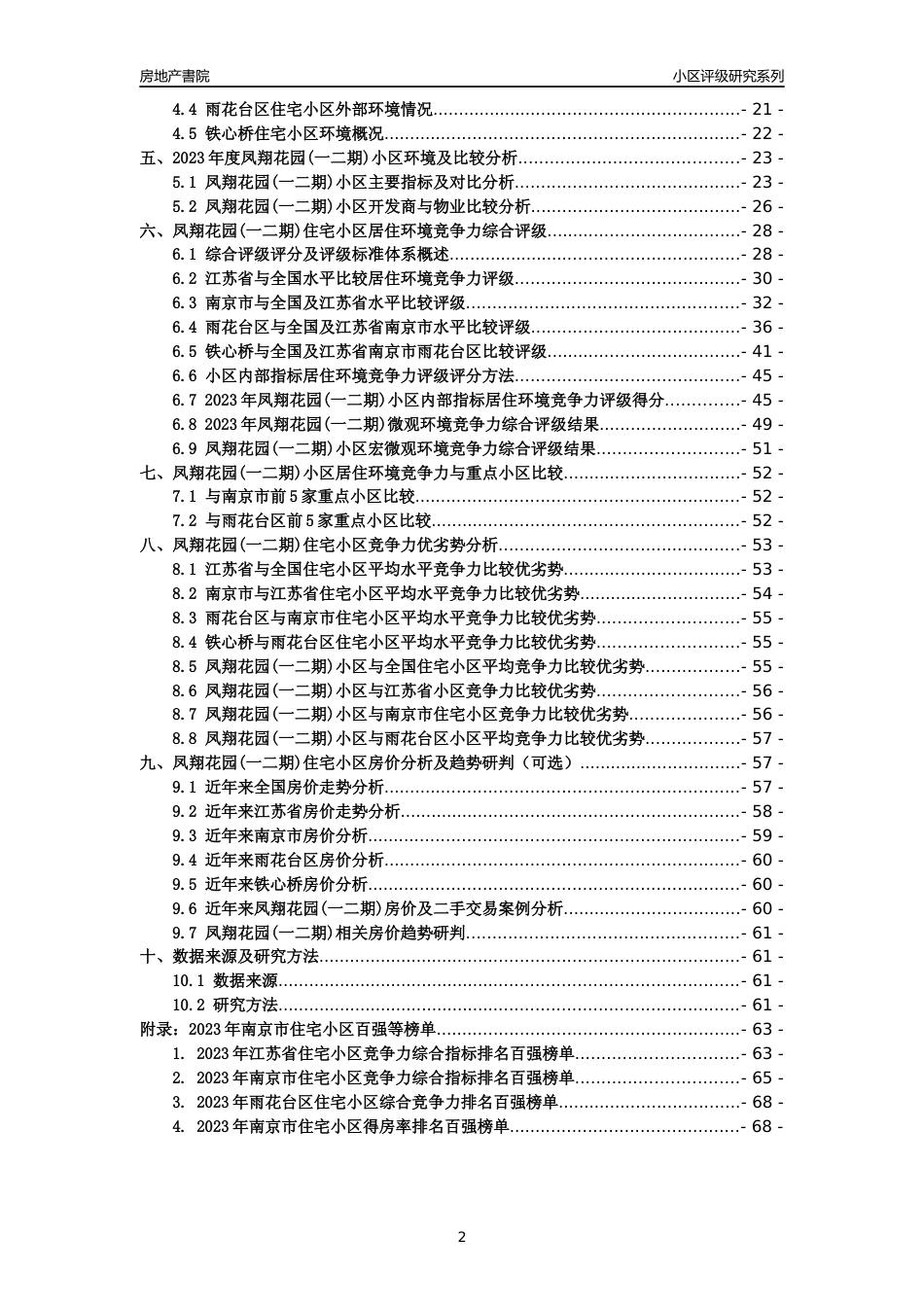 [小区点评]凤翔花园(一二期)(南京市雨花台区)小区居住环境竞争力评级及房价趋势分析报告(2024版)_第2页