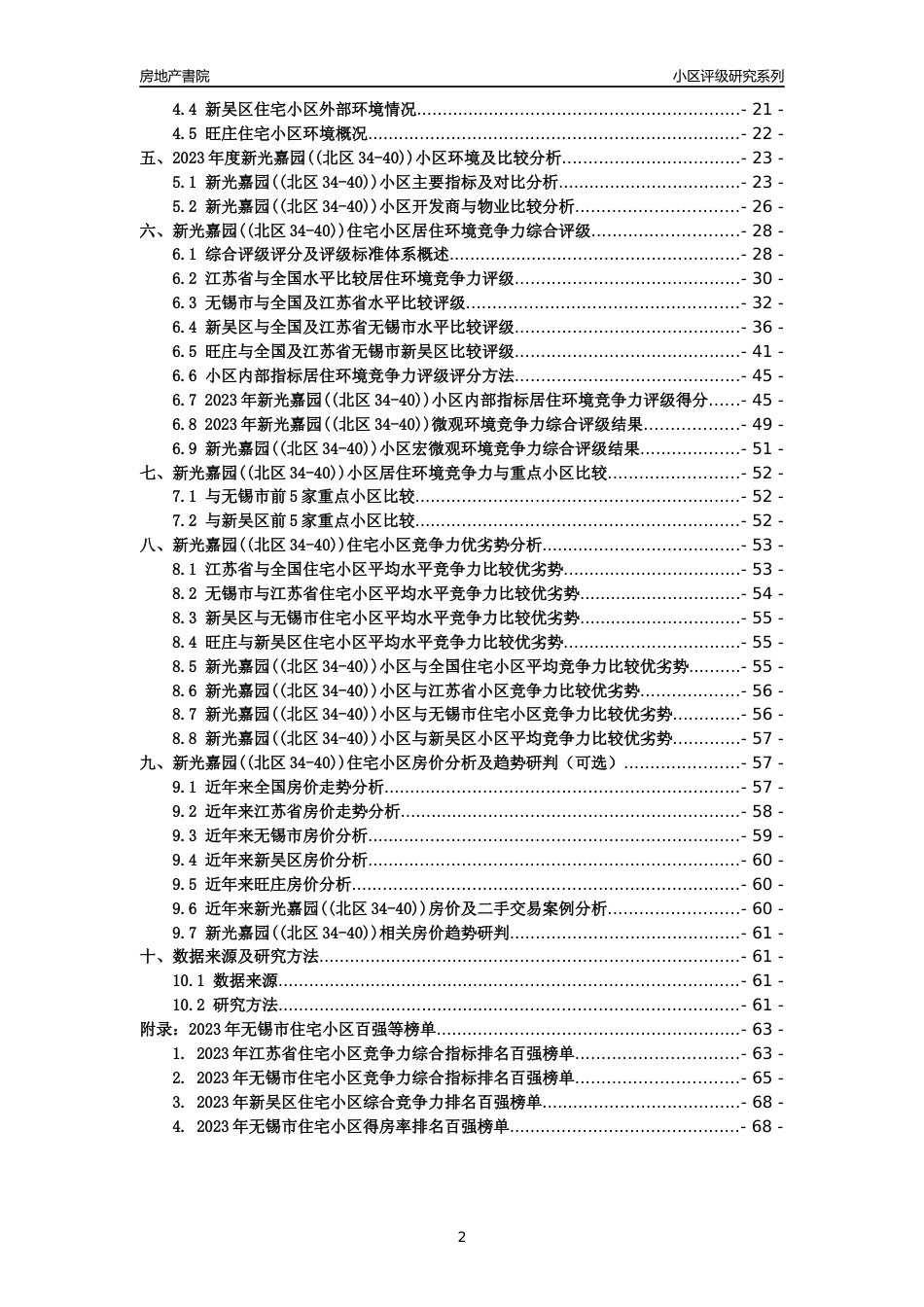 [小区点评]新光嘉园((北区34-40))(无锡市新吴区)小区居住环境竞争力评级及房价趋势分析报告(2024版)_第2页