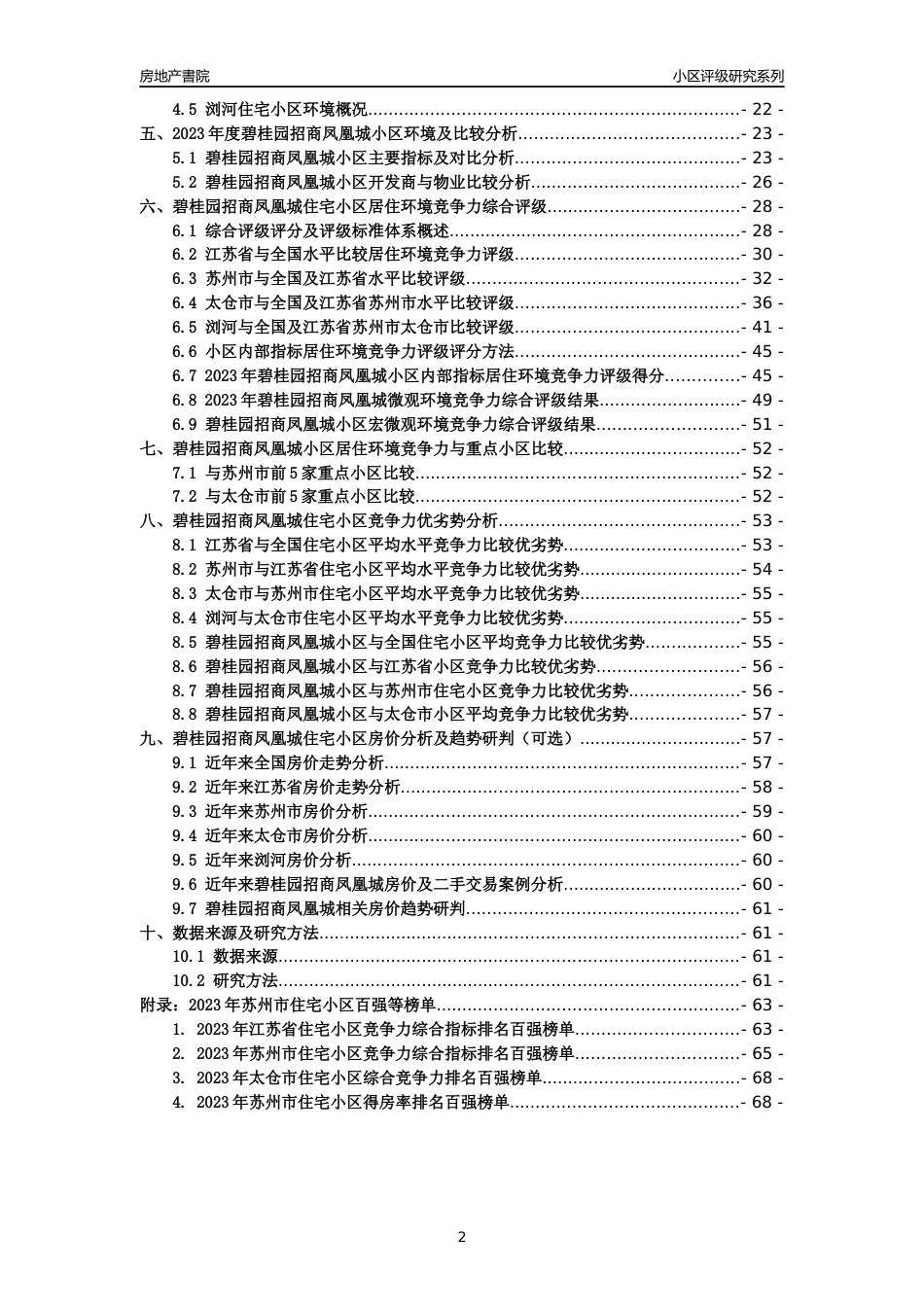 [小区点评]碧桂园招商凤凰城(苏州市太仓市)小区居住环境竞争力评级及房价趋势分析报告(2024版)_第2页