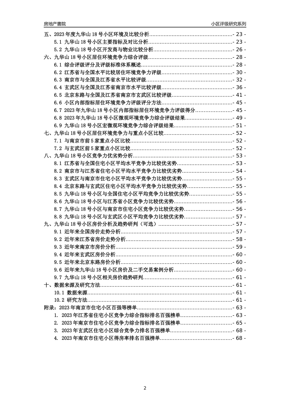 [小区点评]九华山18号小区(南京市玄武区)小区居住环境竞争力评级及房价趋势分析报告(2024版)_第2页