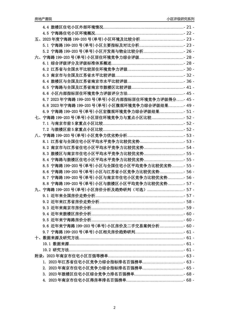 [小区点评]宁海路199-203号(单号)小区(南京市鼓楼区)小区居住环境竞争力评级及房价趋势分析报告(2024版)_第2页