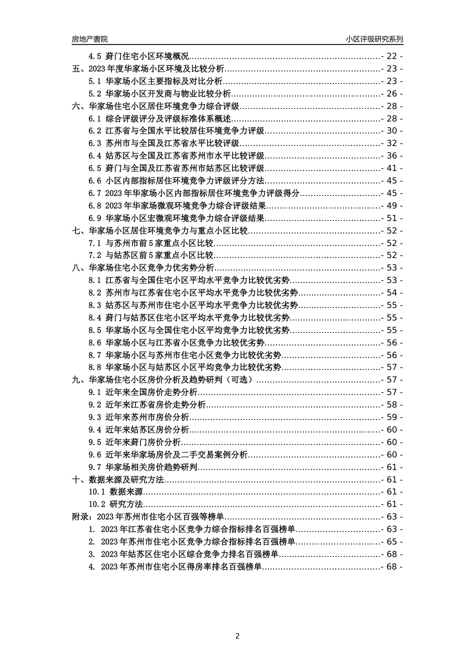 [小区点评]华家场(苏州市姑苏区)小区居住环境竞争力评级及房价趋势分析报告(2024版)_第2页