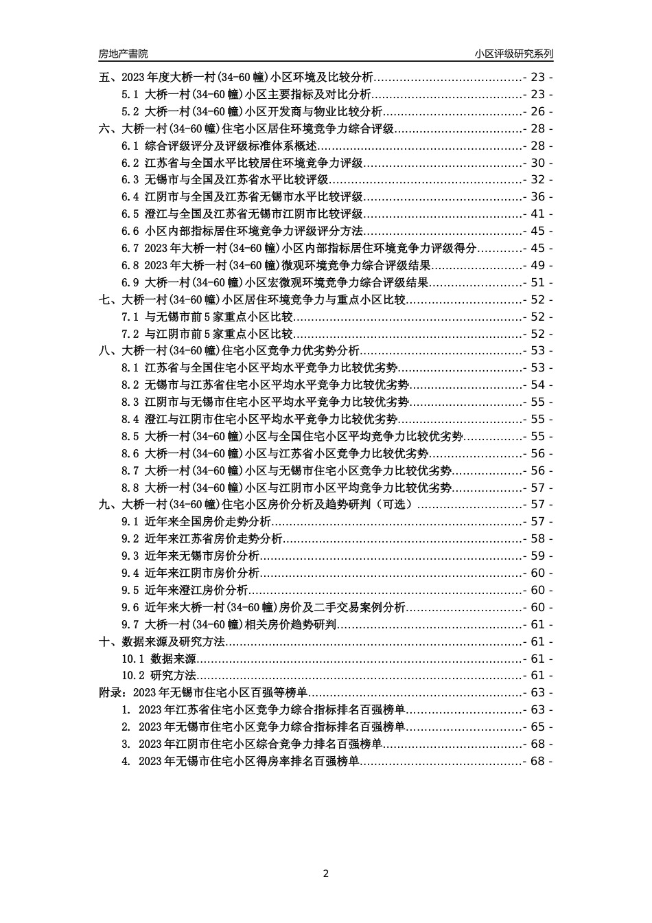 [小区点评]大桥一村(34-60幢)(无锡市江阴市)小区居住环境竞争力评级及房价趋势分析报告(2024版)_第2页